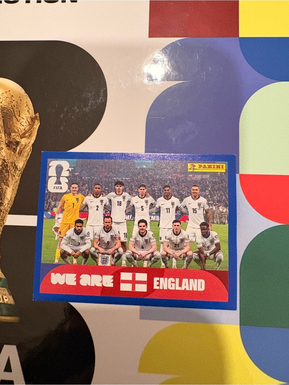 Panini FIFA World Cup 2026 We Are England  National team Blue Parallel ENG 13